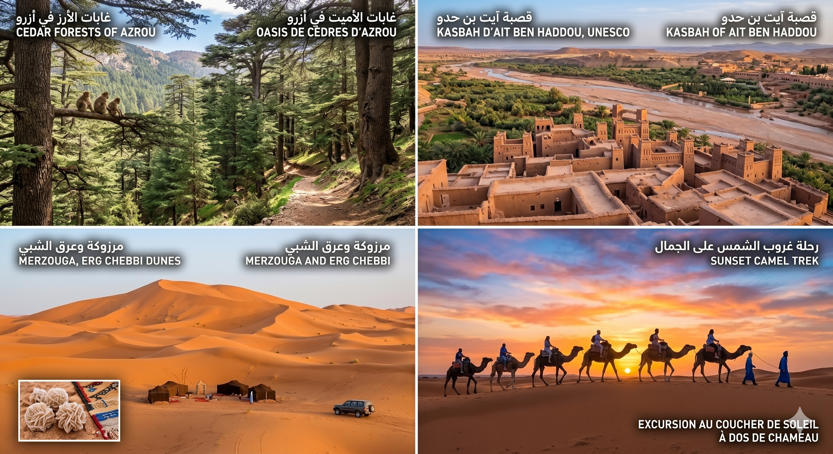 Tour dei due deserti Marocco